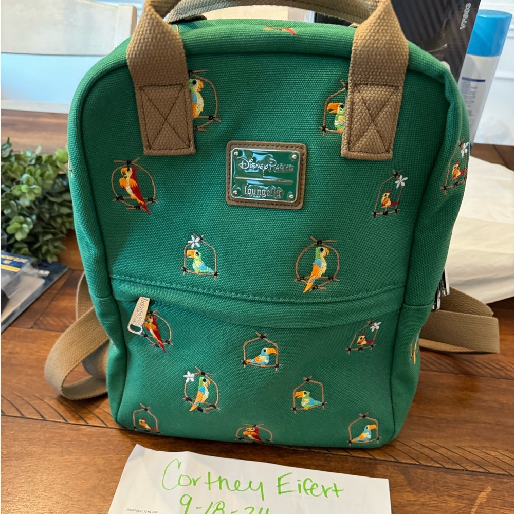Tiki room loungefly canvas backpack
